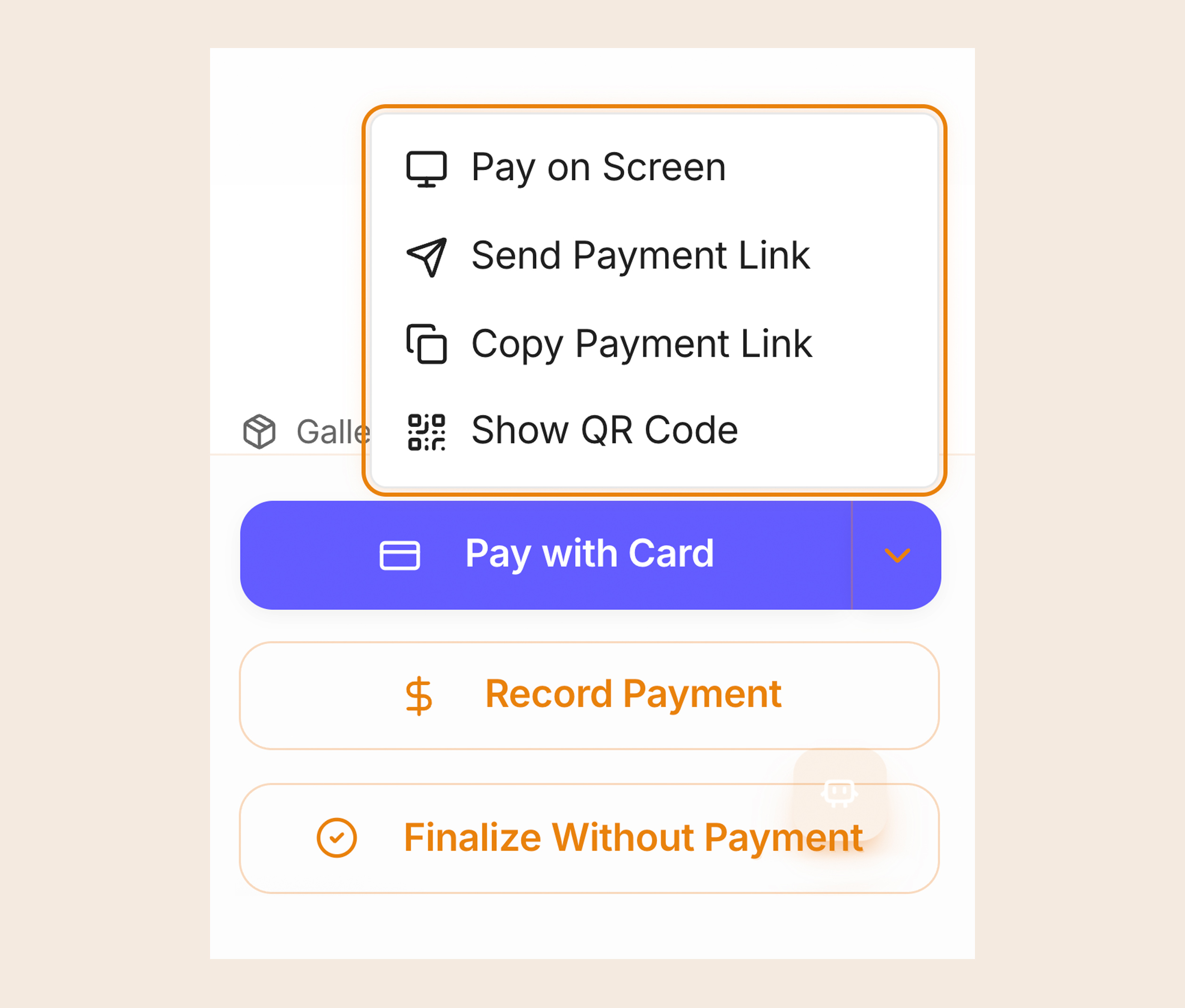 Payment options