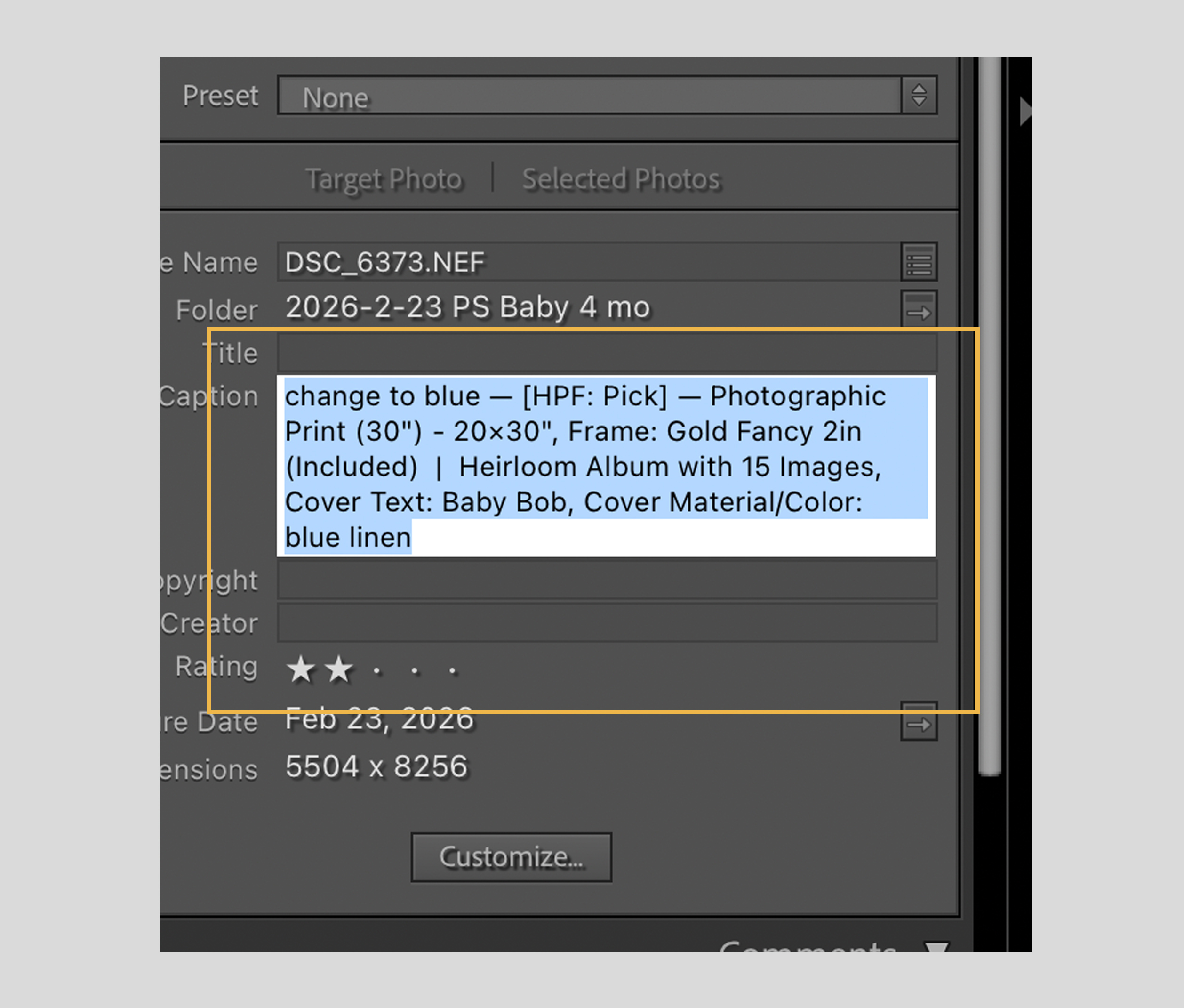 All order details in one place